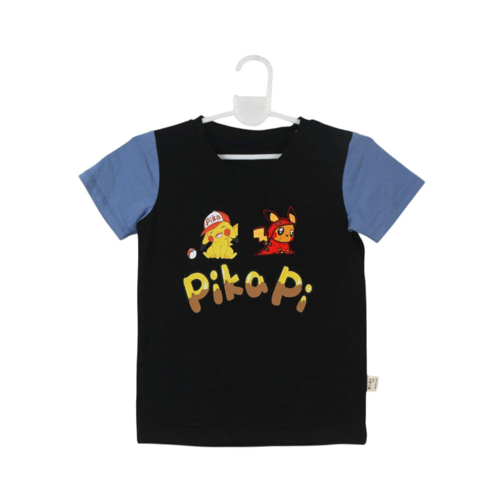 BOYS S/S ROUND NECK T-SHIRT BLACK ZHS-26 3-4 YEAR 2617