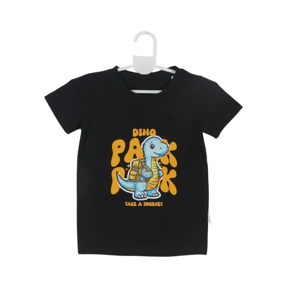 BOYS S/S ROUND NECK T-SHIRT BLACK ZHS-26 2-3 YEAR 2620