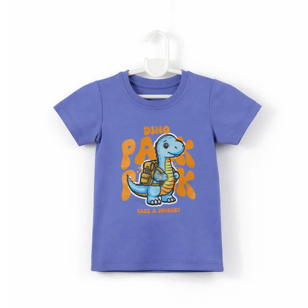 BOYS S/S ROUND NECK T-SHIRT PURPLE ZHS-26 2-3 YEAR 2620