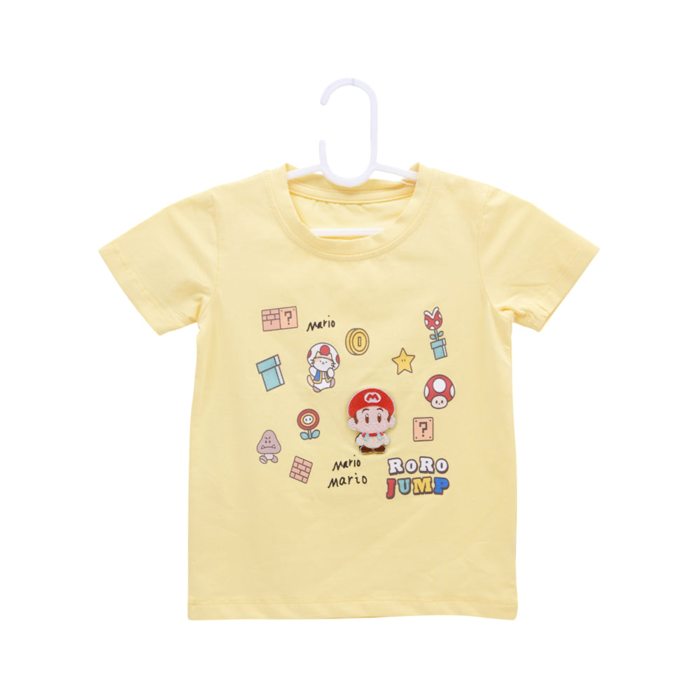 BOYS S/S ROUND NECK T-SHIRT LEMON ZHS-26 2-3 YEAR 2605