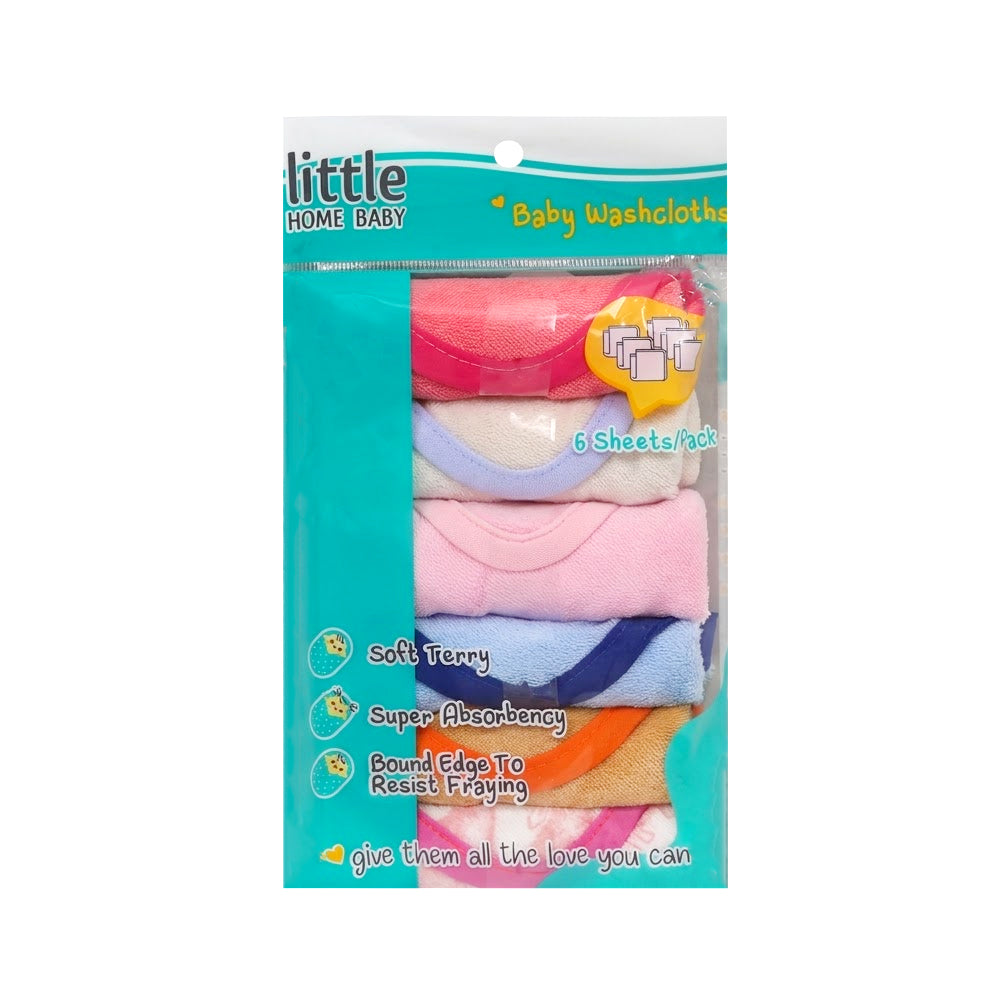 BABY 6PC FACE TOWEL ZHS-26  H/M (Multi Color)