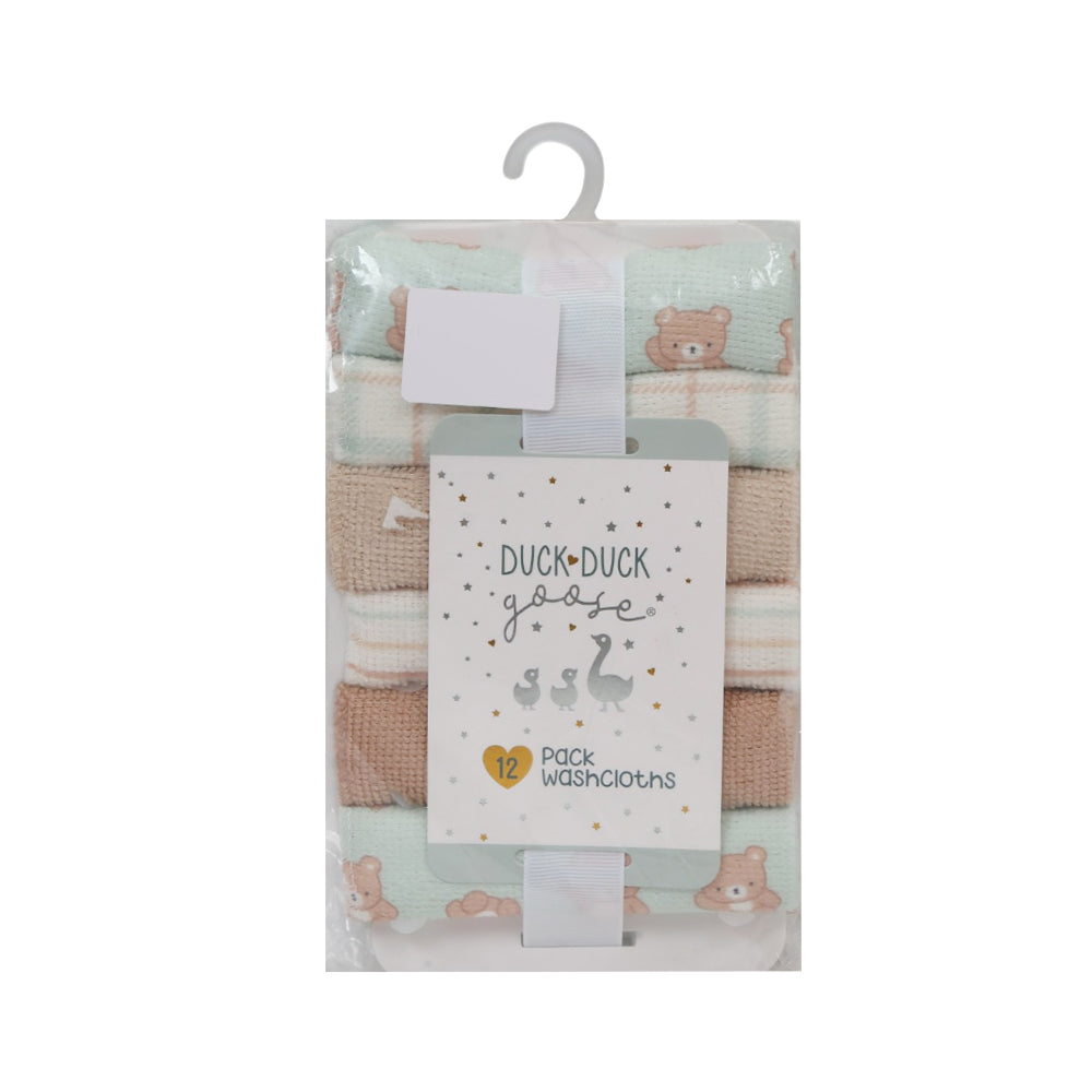 BABY 12PC FACE TOWEL ZHS-26 H/M (Multi Color)