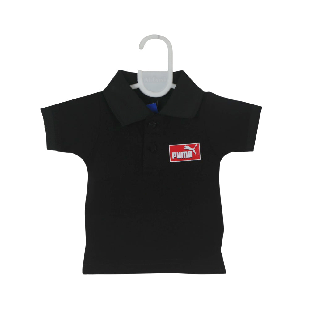 BOYS S/S POLO T-SHIRT N&E BLACK OSB ZHS-26 0-3M HC
