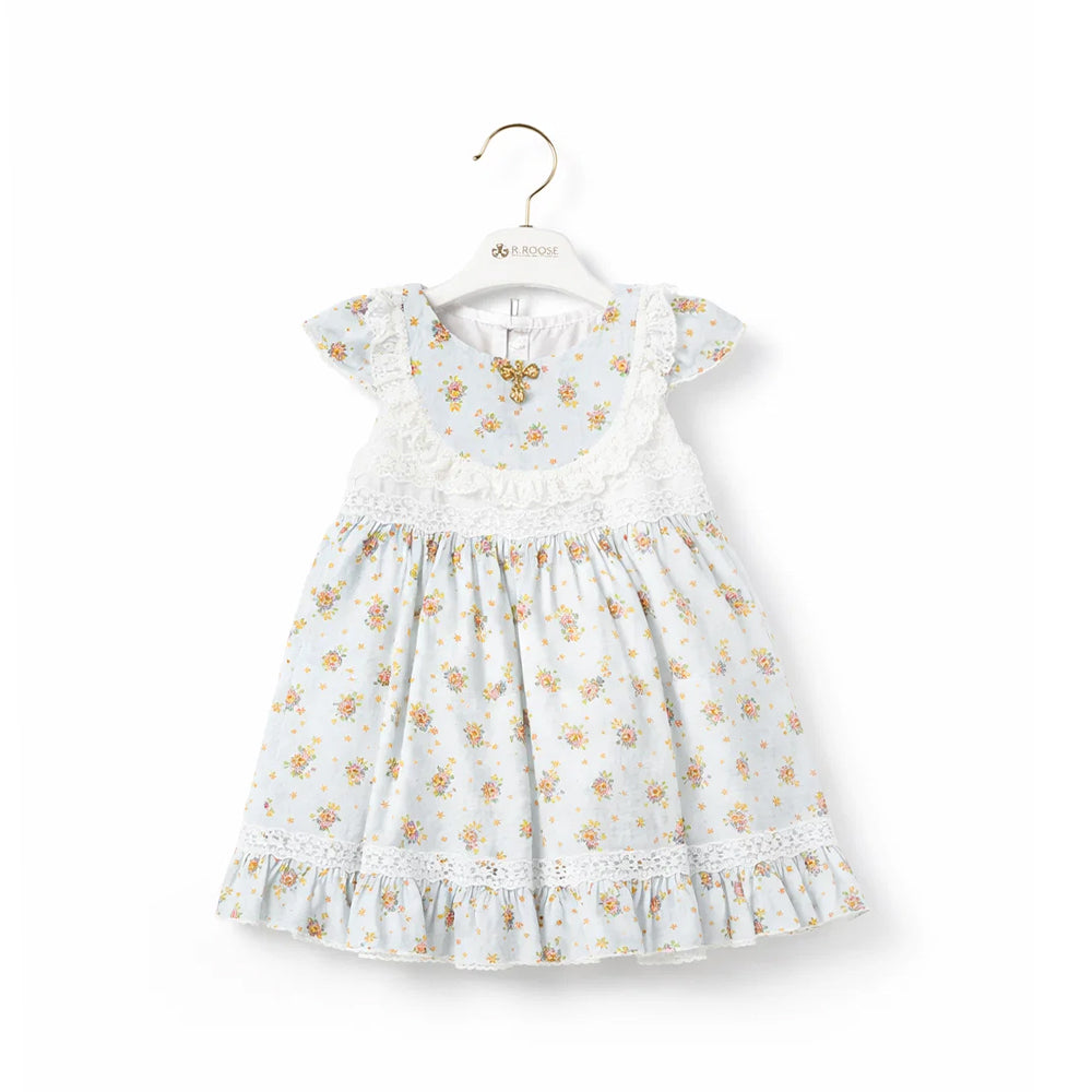 GIRLS CAP/SLV 2PC FROCK GREEN ZHS-26 12-18M 4100 C.G