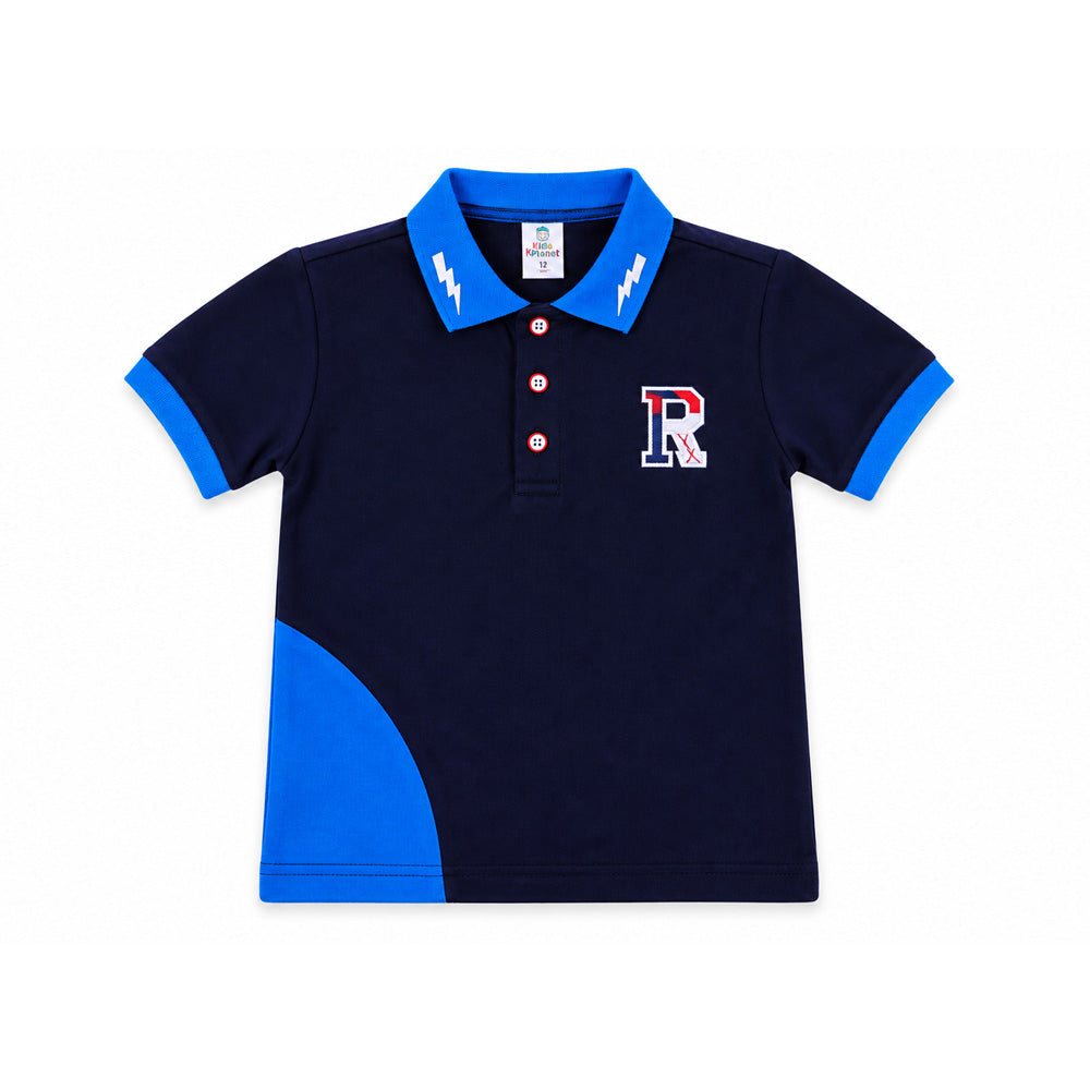 BOYS S/S  POLO T-SHIRT ZHS-26 6-7 YEAR 002 W.G