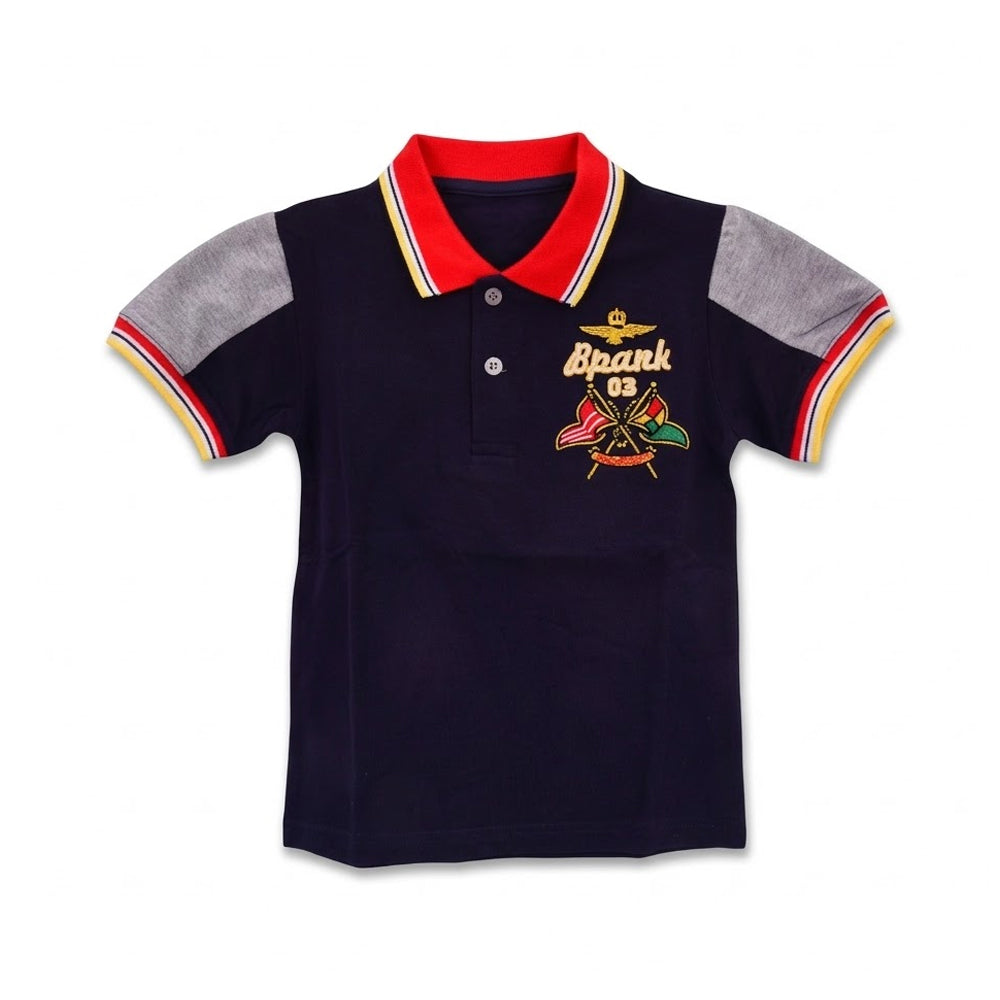 BOYS S/S  POLO T-SHIRT ZHS-26 6-7 YEAR 003 W.G