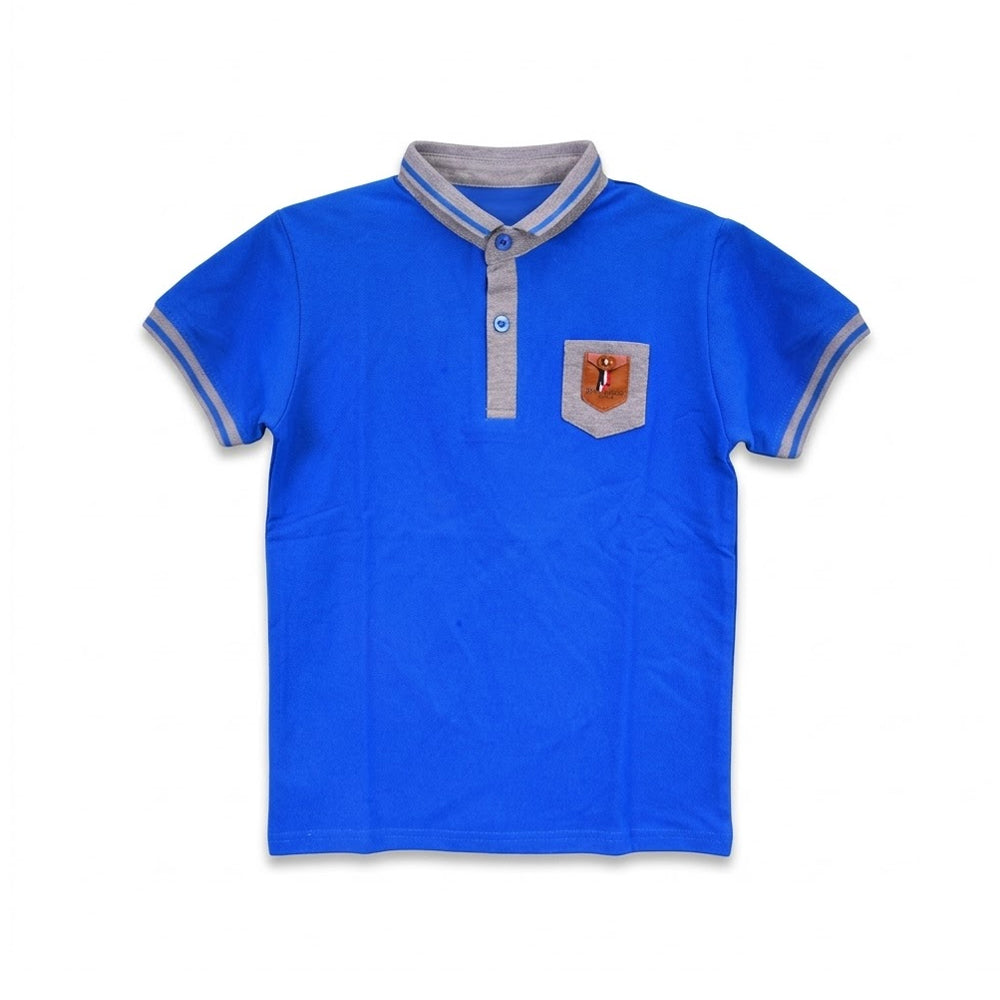 BOYS S/S  POLO T-SHIRT ZHS-26 8-9 YEAR 003 W.G