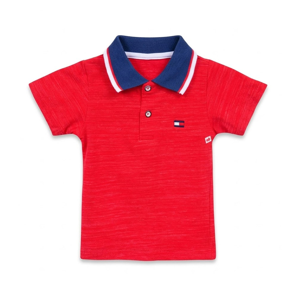 BOYS S/S POLO T-SHIRT BRANDED ZHS-26 12-18M 008 W.G
