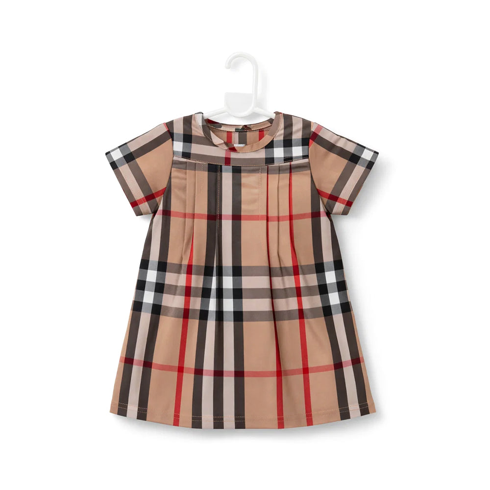 GIRLS S/S COTTON FROCK BRANDED ZHS-26 4-5 YEAR 012 W.G