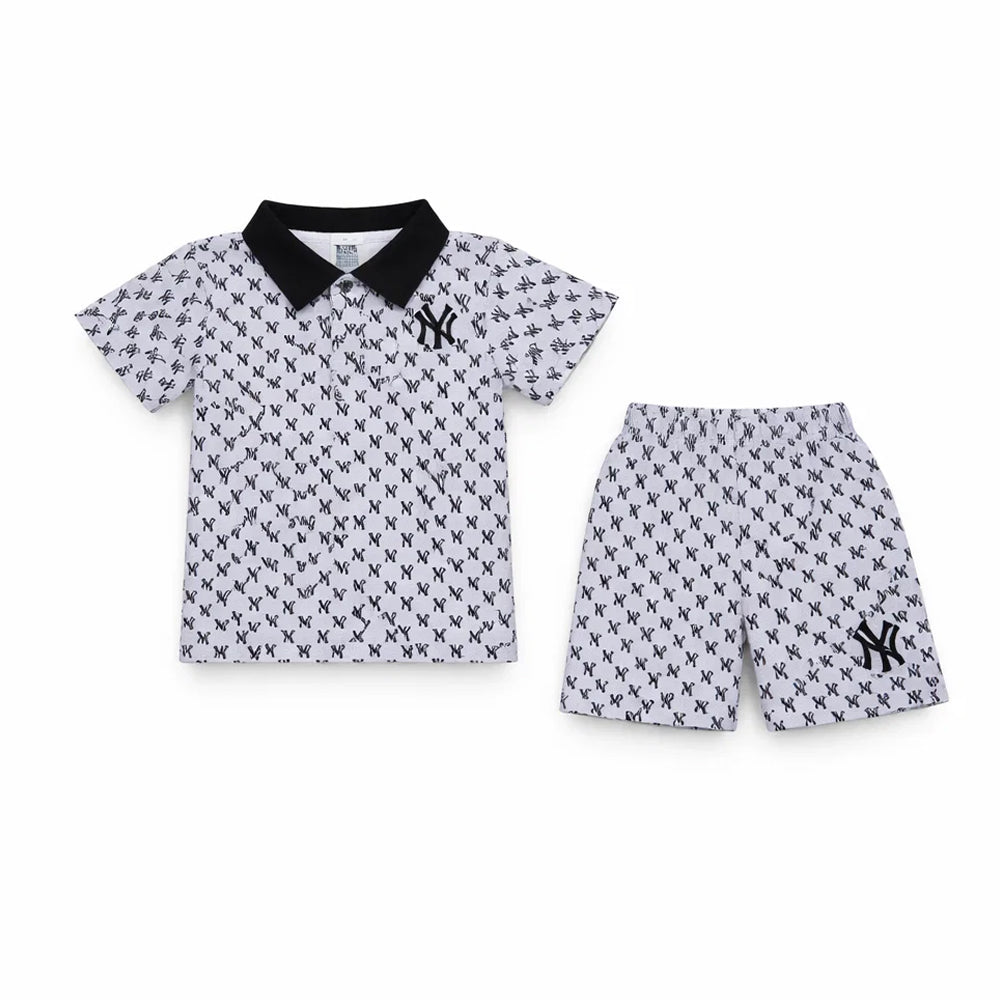 BOYS S/S 2PC KNICKER SUIT MIX COL ZHS-26 12-18M 014 FK