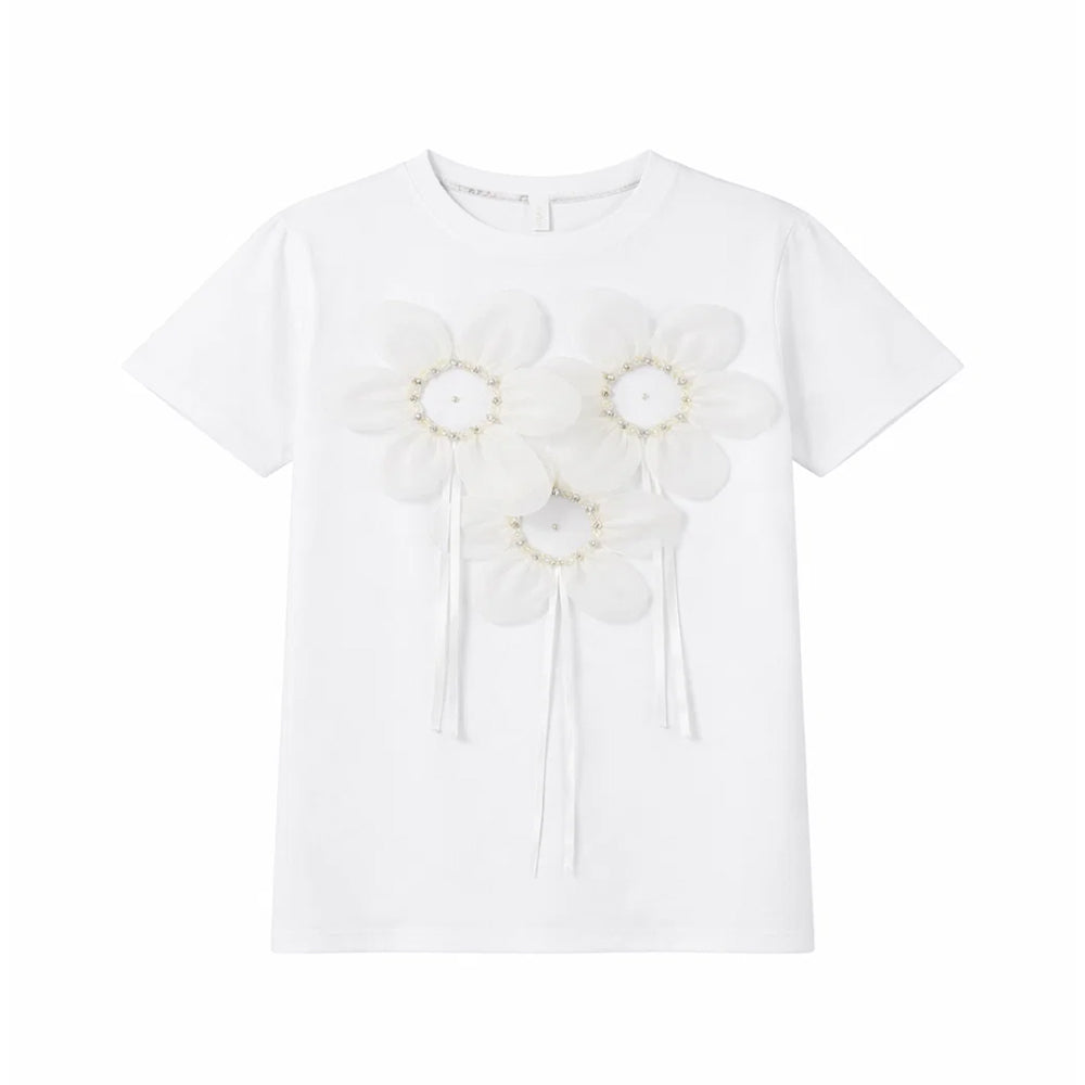 GIRLS S/S FANCY BLOUSE MIX COL ZHS-26 6-7 YEAR 008 AT