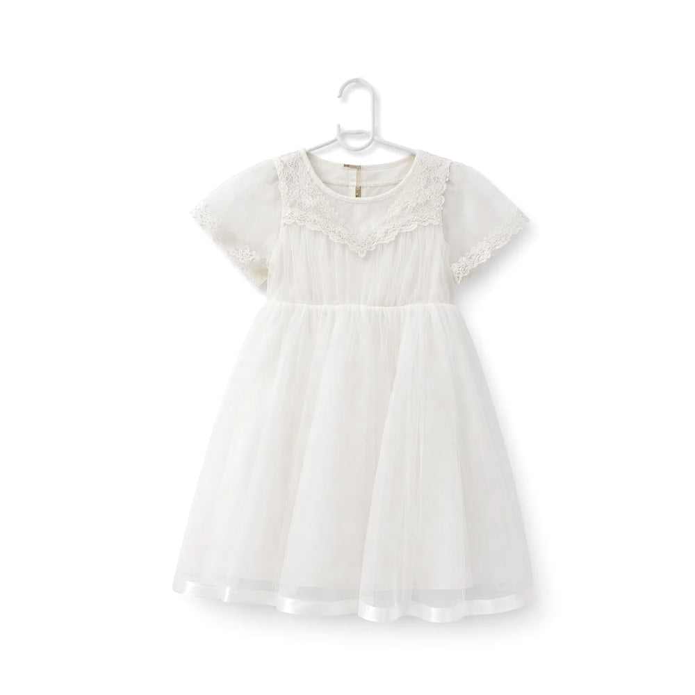GIRLS CAPSLV FANCY FROCK MIX COL ZHS-26 4-5 YEAR 011 AT