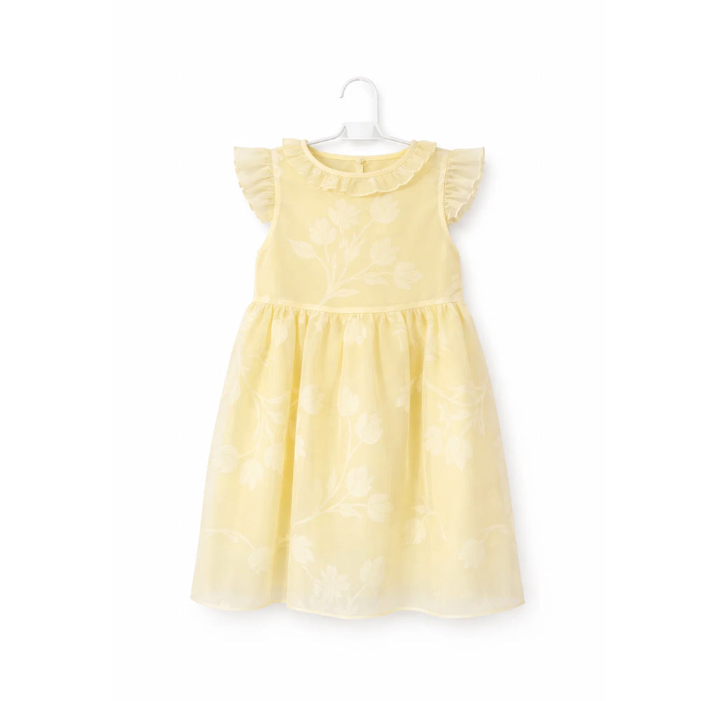 GIRLS CAPSLV FANCY FROCK  ZHS-26 5-6 YEAR 015 AT