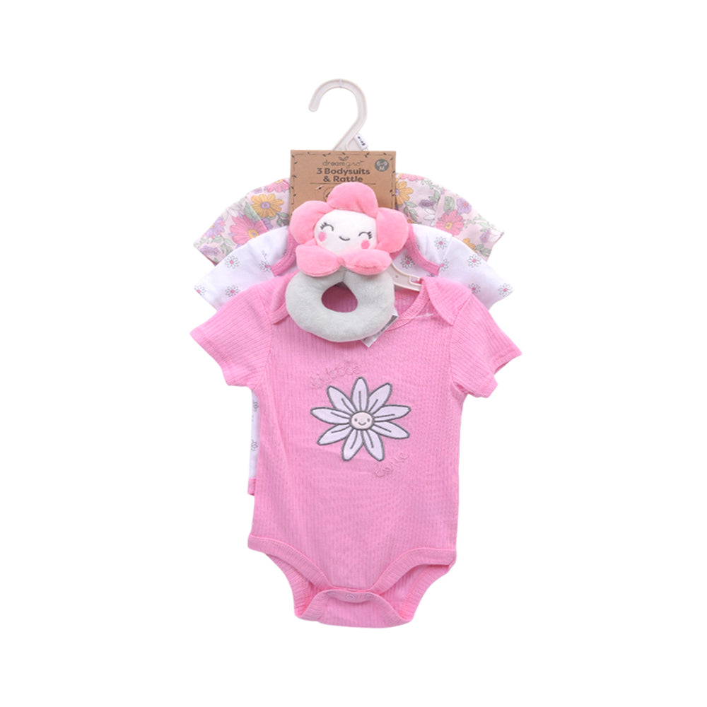 UNISEX S/S 4PC BODY SUIT  ZHS-26 6-9M 009