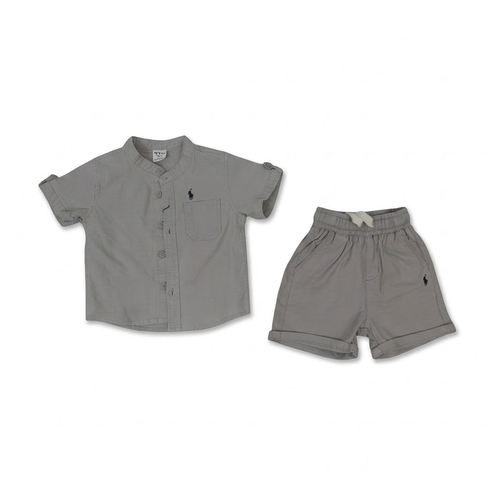 BOYS S/S 2PC KNICKER SUIT  ZHS-26 6-9M 011