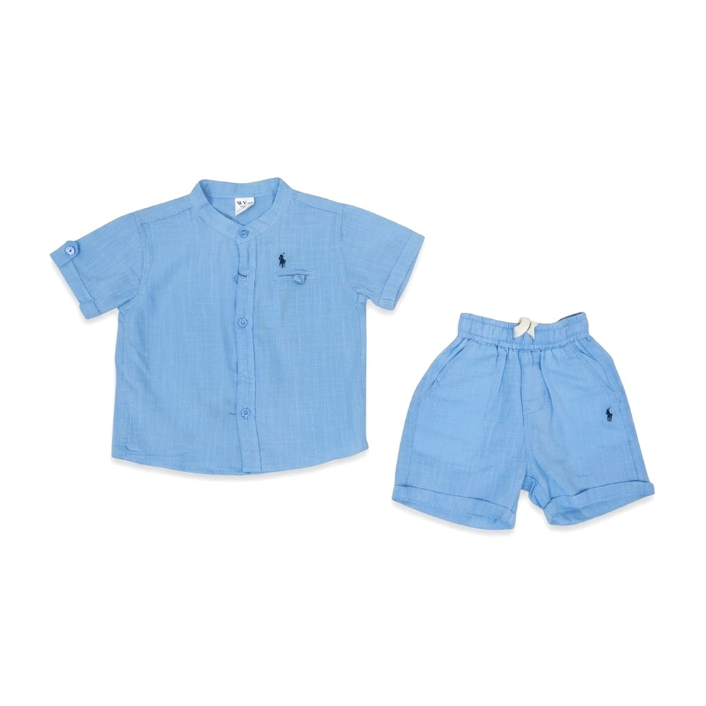 BOYS S/S 2PC KNICKER SUIT  ZHS-26 12-18M 011