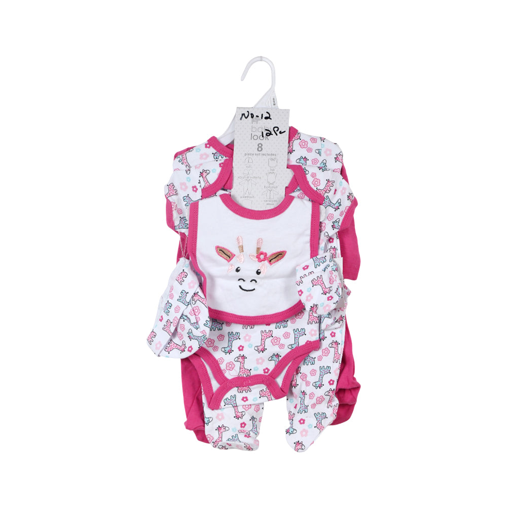 UNISEX 8PC GIFT SET HANGER  ZHS-26 0-3M 012