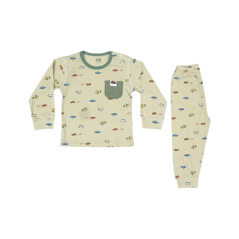 UNISEX L/S 2PC SLEEPING SUIT  ZHS-26 12-18M 102 W/G
