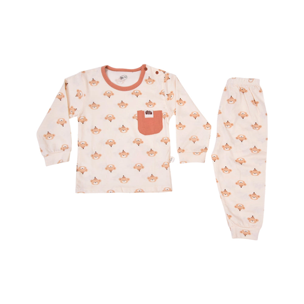 UNISEX L/S 2PC SLEEPING SUIT  ZHS-26 18-24M 103 W/G