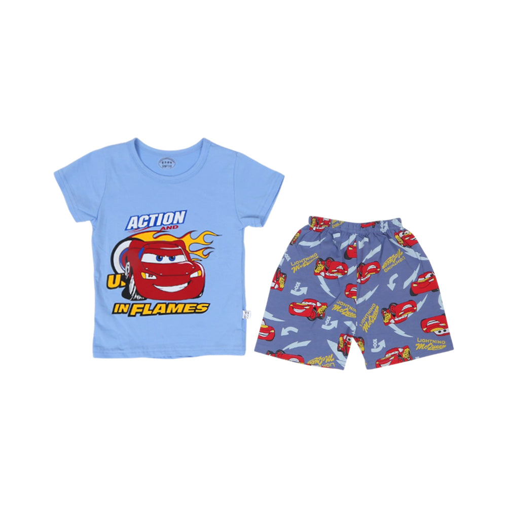BOYS S/S 2PC KNICKER SUIT MIX COL ZHS-26 18-24M 108 W/G