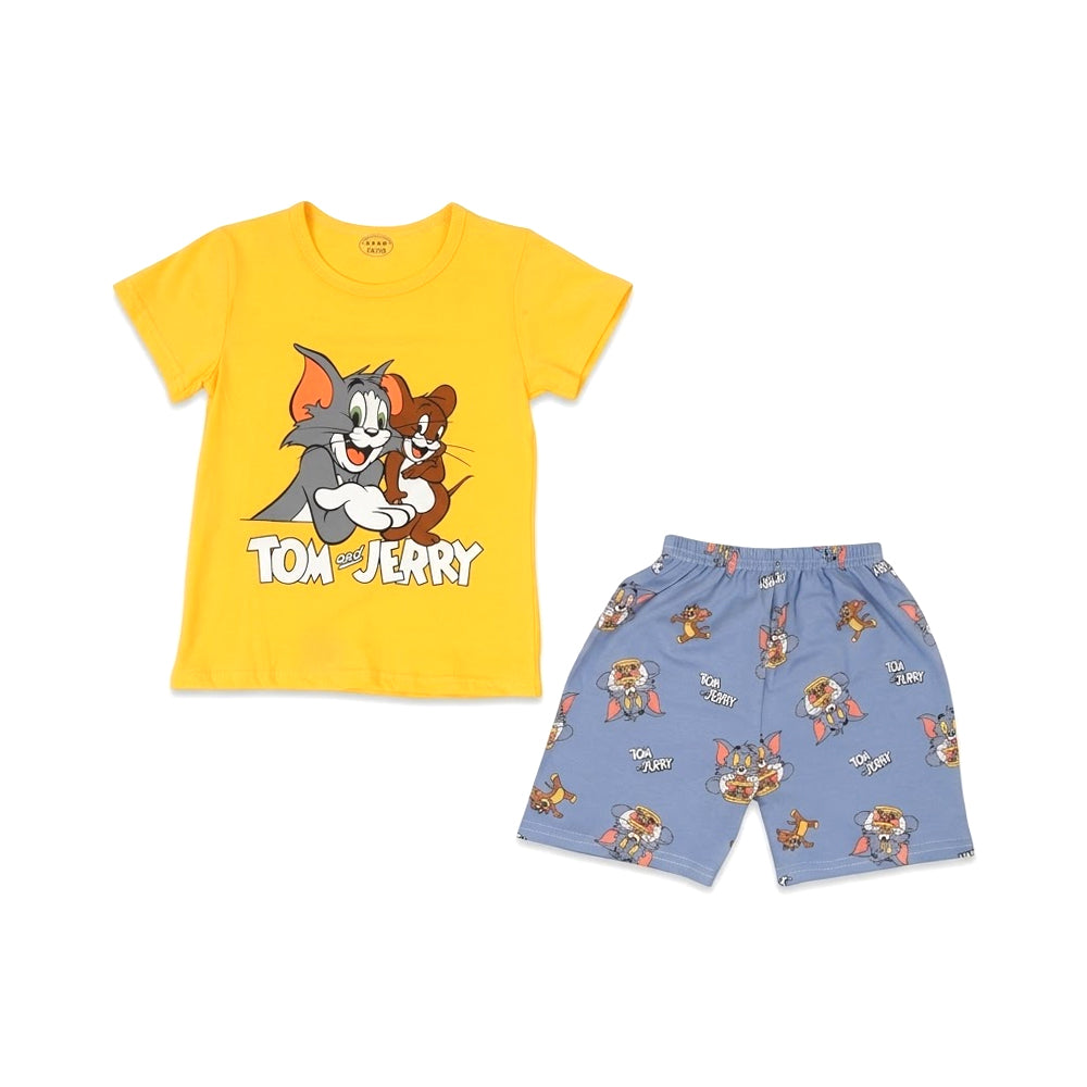 BOYS S/S 2PC KNICKER SUIT MIX COL ZHS-26 4-5YEAR 109 W/G