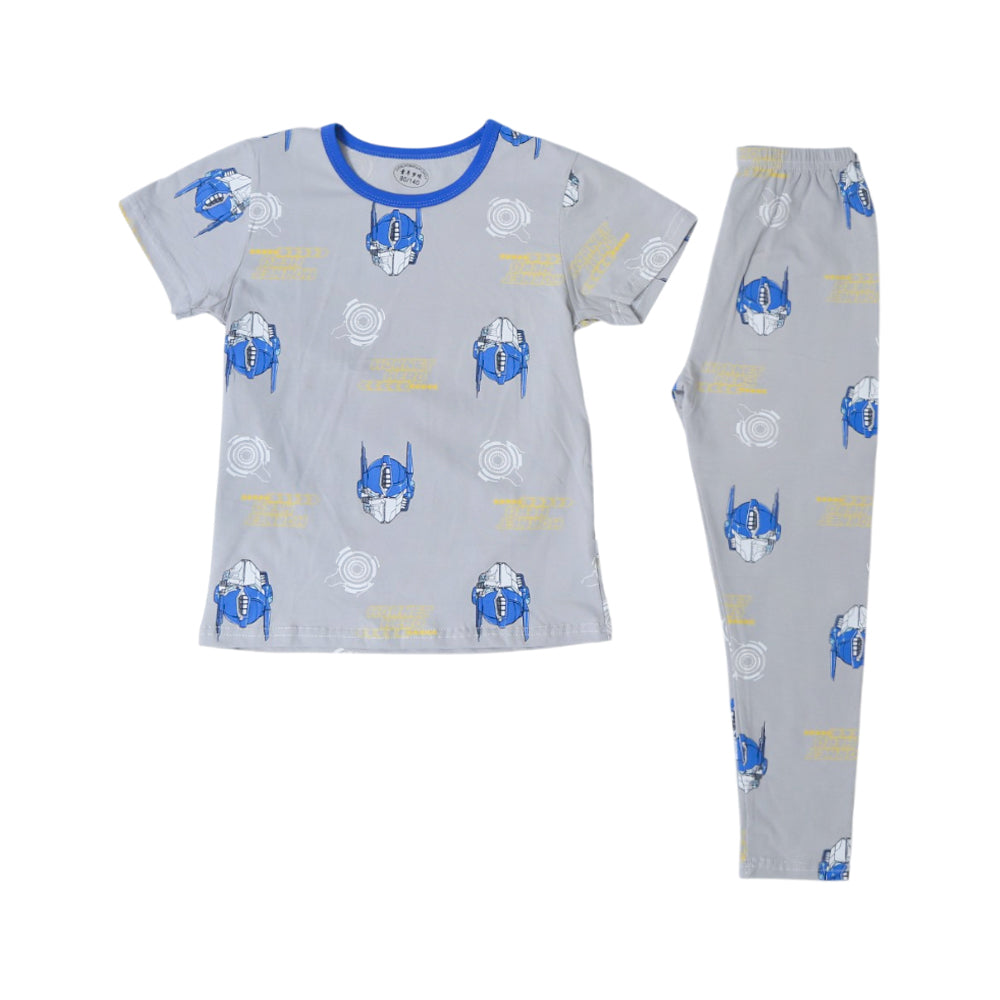 UNISEX L/S 2PC SLEEPING SUIT MIX COL ZHS-26 7-8YEAR 1011 W/G
