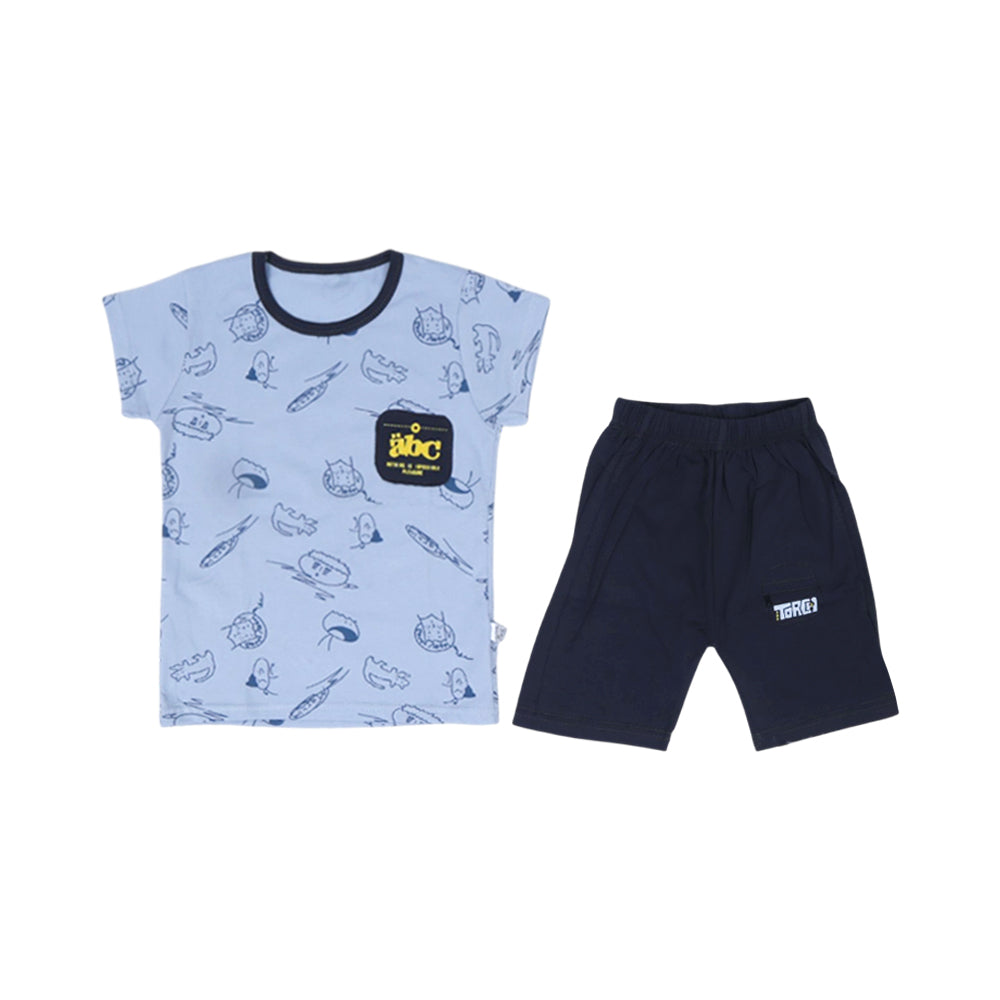 BOY S/S 2PC KNICKER SUIT MIX COL ZHS-26 2-3YEAR 1039 W/G