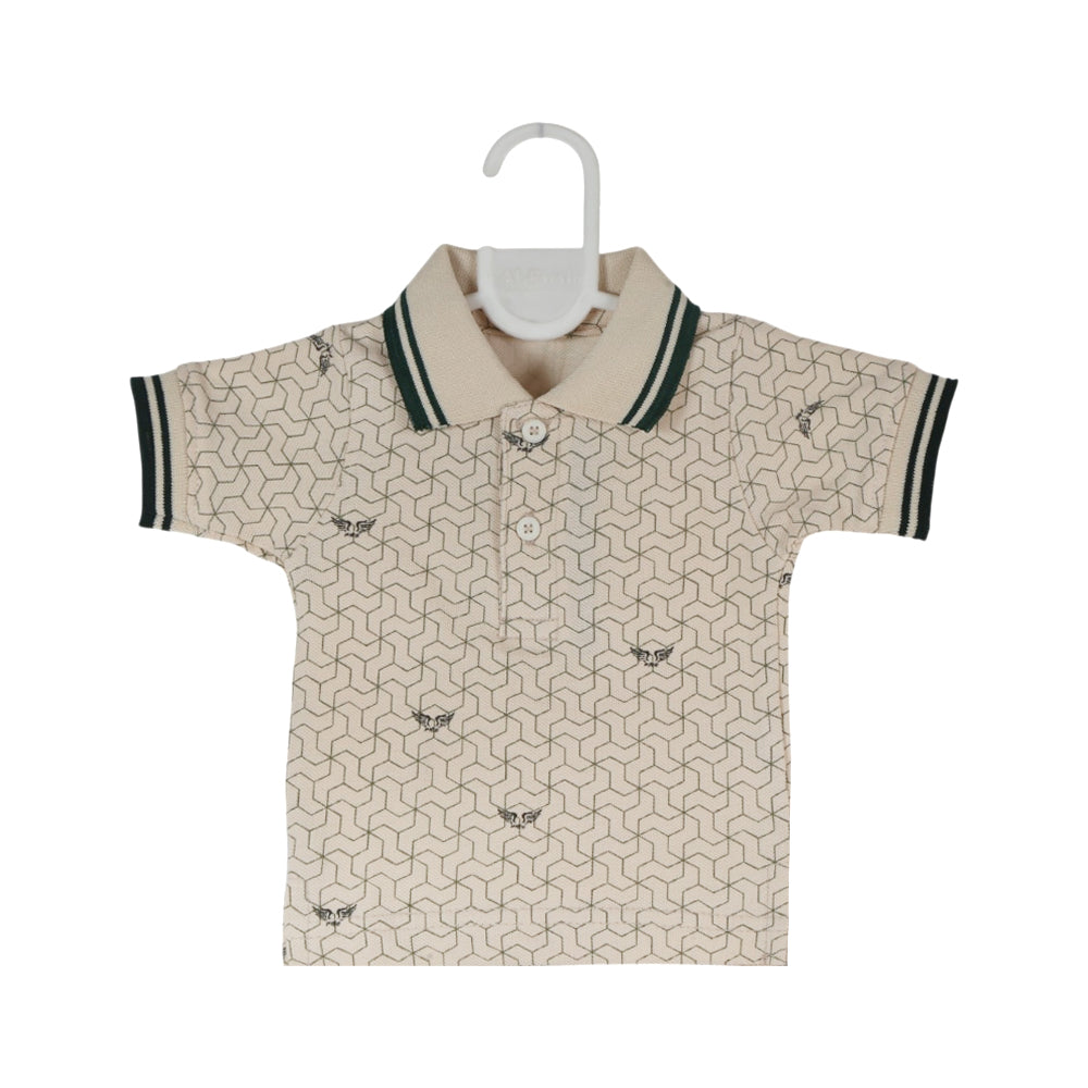 BOYS S/S POLO T-SHIRT SKIN ZHS-26 0-3M 03 H/C