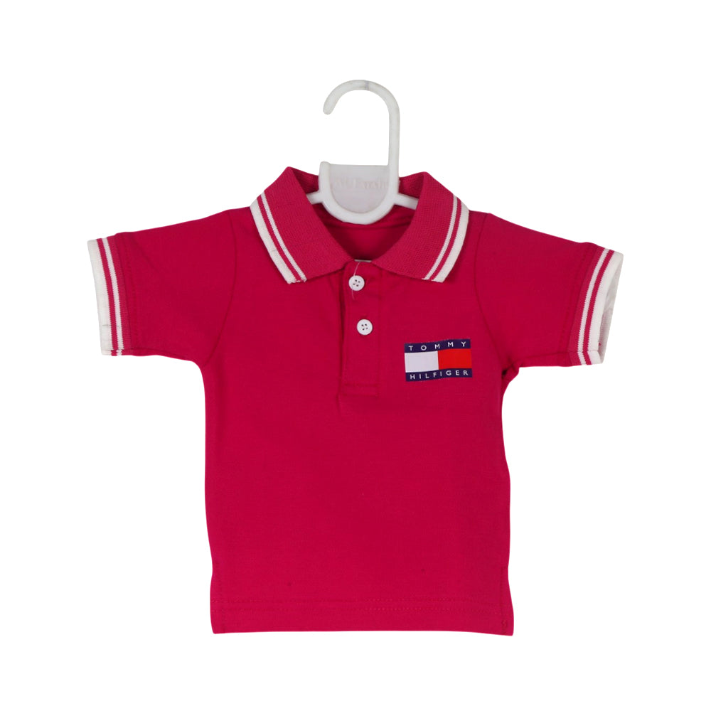 GIRLS S/S POLO T-SHIRT PINK ZHS-26 0-3M 04 H/C