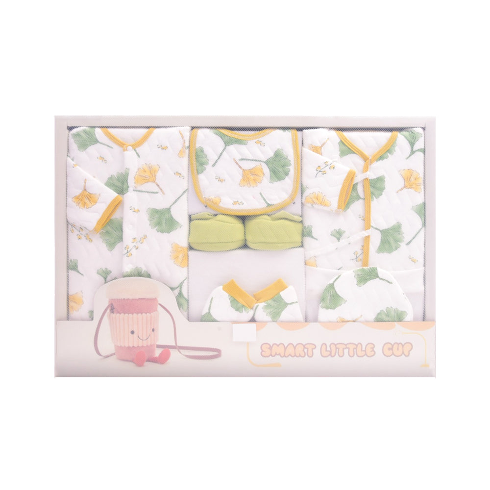 BABY 8PC GIFT SET BOX PRINTED GREEN IRS-26 8152
