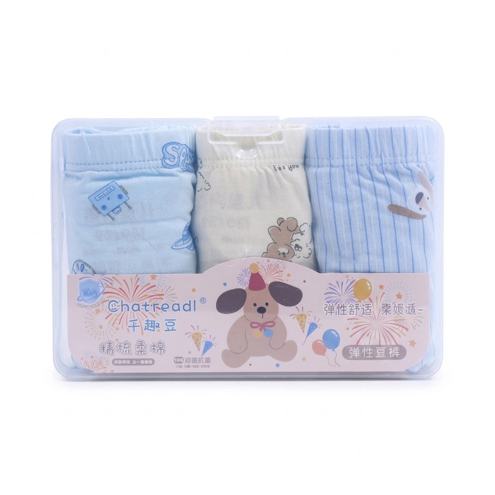 BOYS 3PC BOXER IN BOX MIX COL IRS-26 4-5 YEAR D002