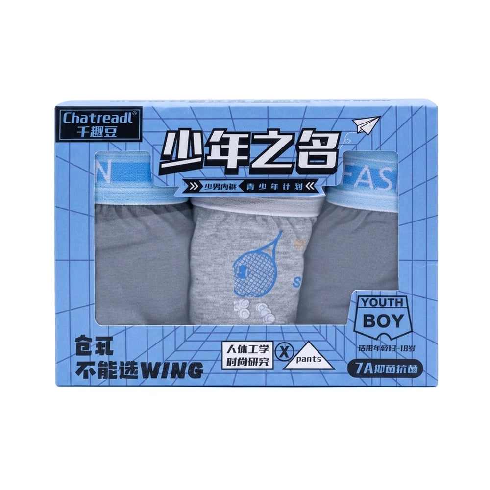 BOYS 3PC BOXER IN BOX MIX COL IRS-26 13-14 YEAR Q005