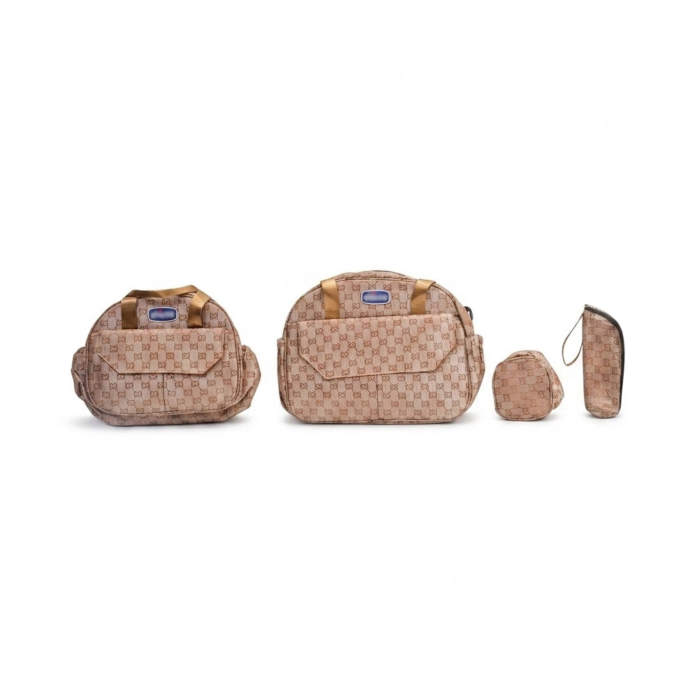 BABY 4PC DIAPER BAG CHICO L BROWN IRS-26 9085