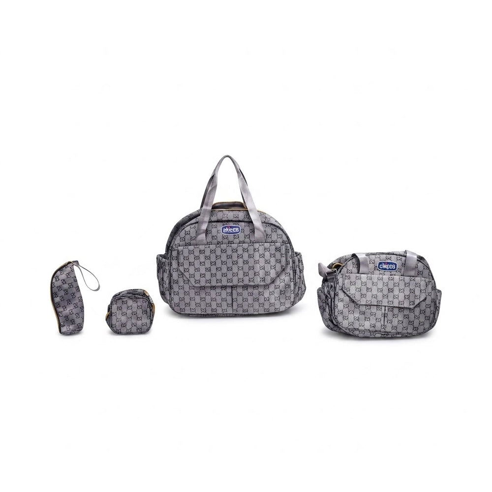BABY 4PC DIAPER BAG CHICO GREY IRS-26 9085
