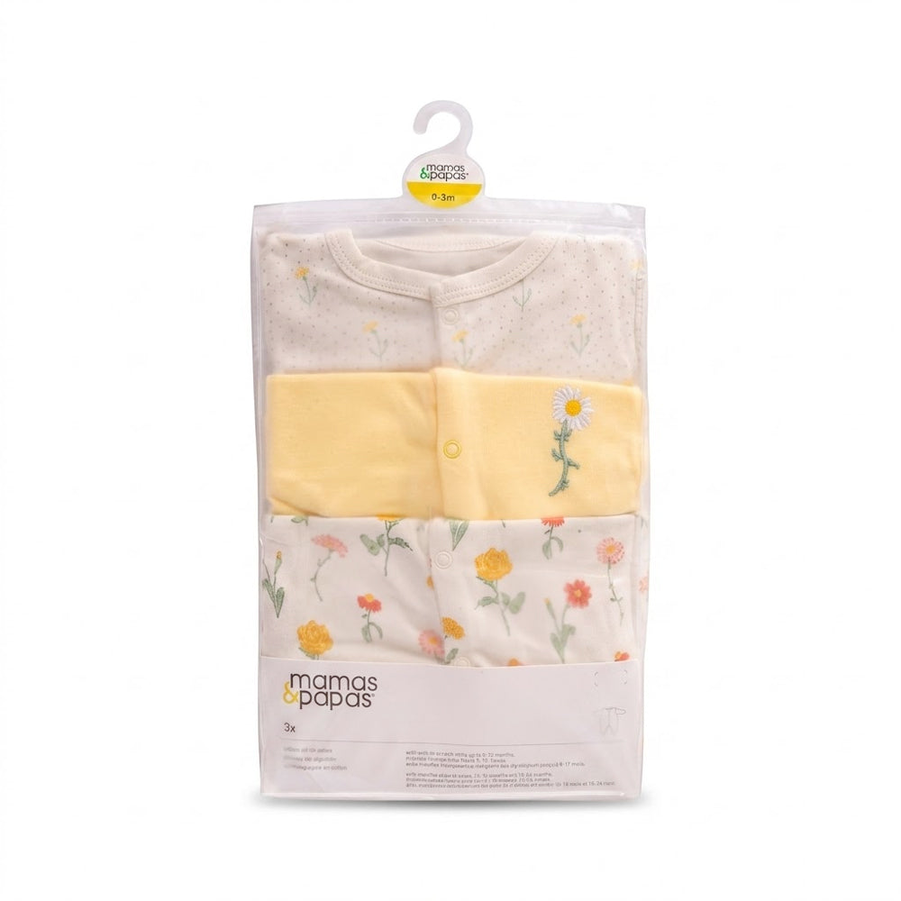 GIRLS L/S 3PC SLEEP SUIT IRS-26 0-3M MP-01