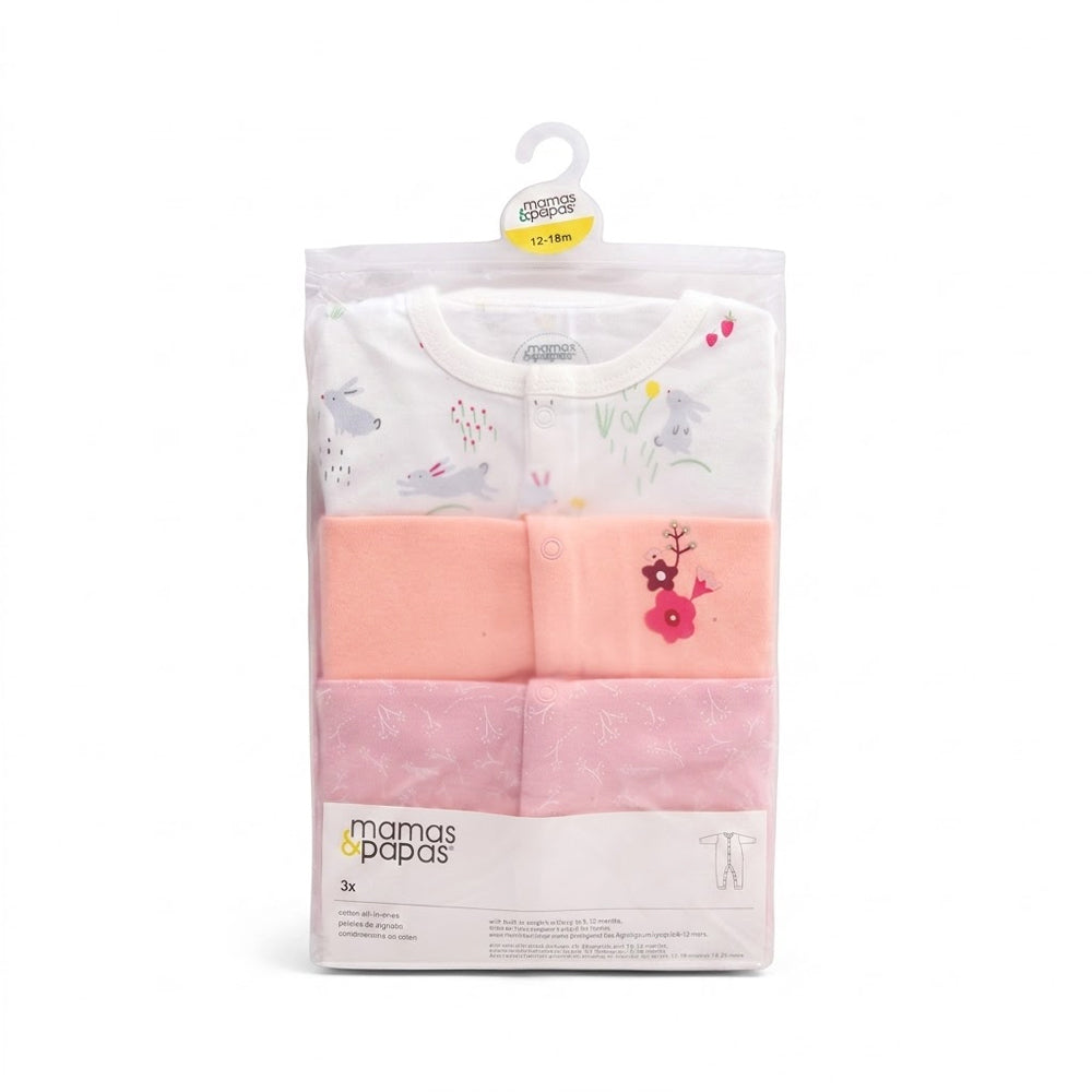 GIRLS L/S 3PC SLEEP SUIT IRS-26 12-18M MP15