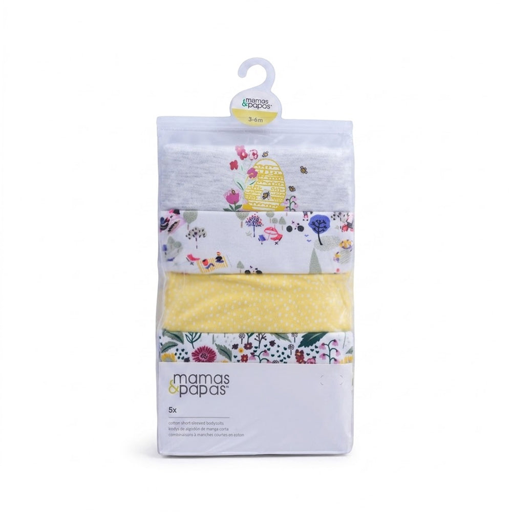 GIRLS S/S 5PC BODY SUIT IRS-26 3-6M MP-02