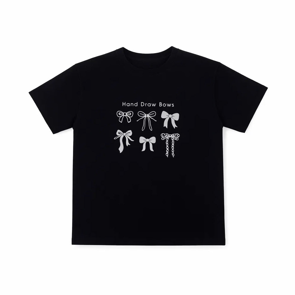 GIRLS S/S KNIT FANCY BLOUSE BLACK IRS-26 9-10 YEAR 001