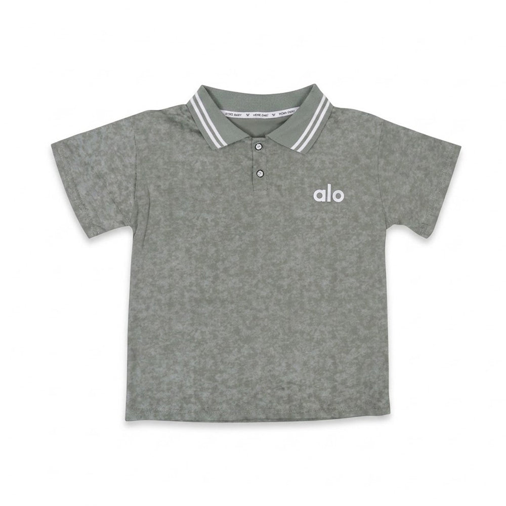 BOYS S/S POLO T SHIRT GREEN IRS-26 5-6 YEAR 016