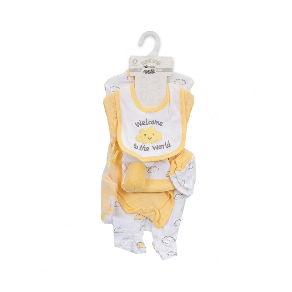 BABY 8PC GIFT SET HANGER LEMON IRS-26 3-6M S9305-B
