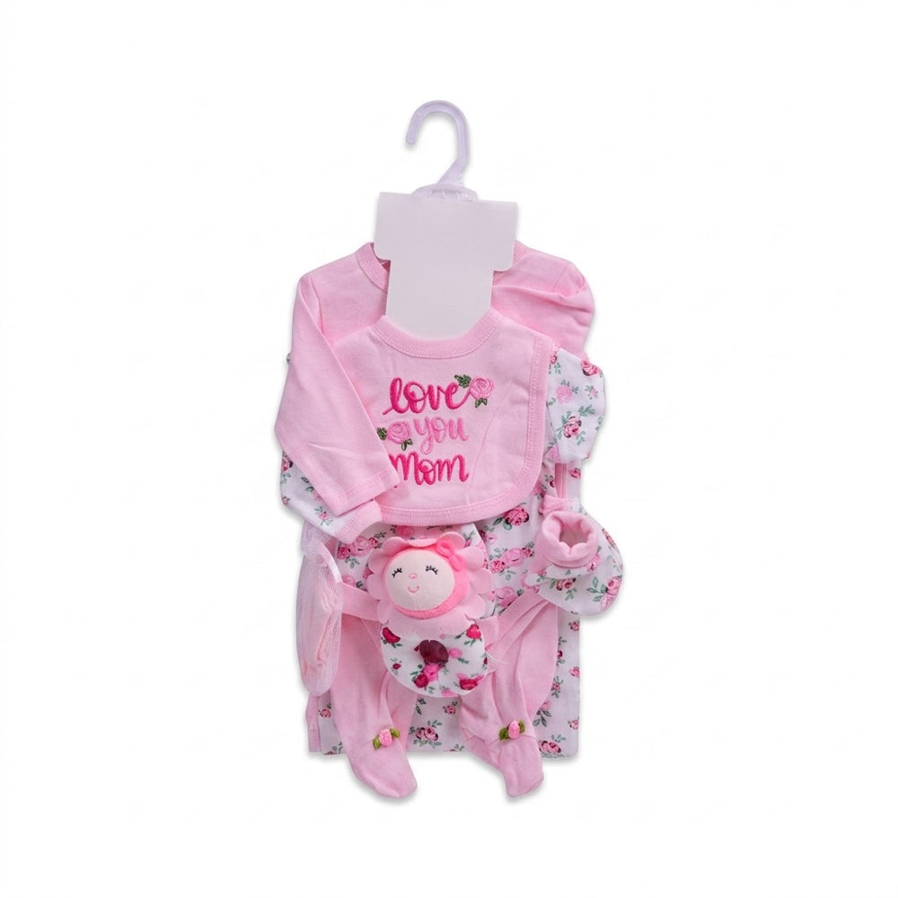 BABY 8PC GIFT SET HANGER PINK IRS-26 0-3M S9304