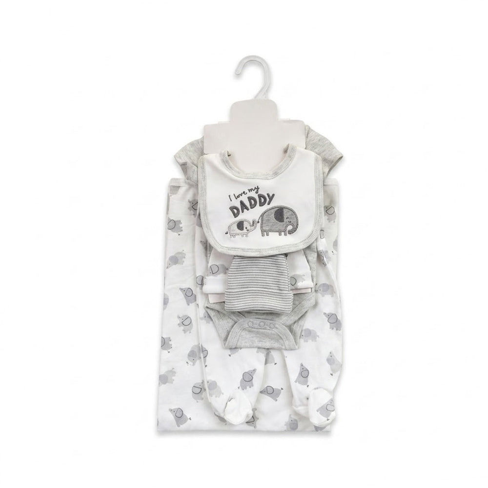 BABY 9PC GIFT SET HANGER GREY IRS-26 0-3M SBK504