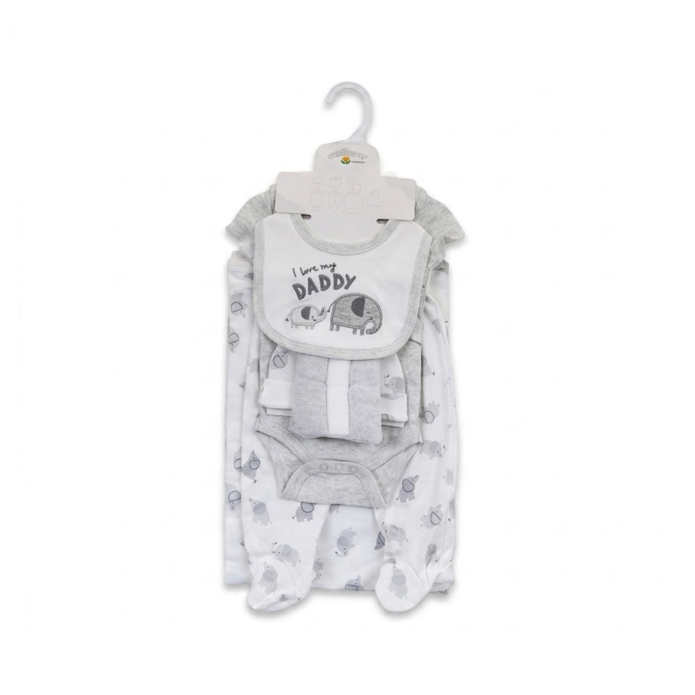 BABY 9PC GIFT SET HANGER GREY IRS-26 3-6M SBK504