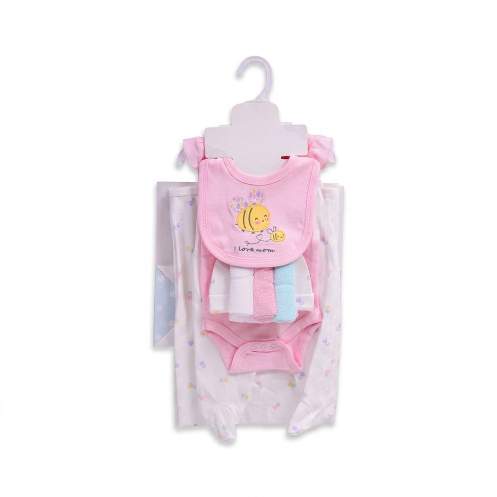 BABY 9PC GIFT SET HANGER PINK IRS-26 3-6M SBK501