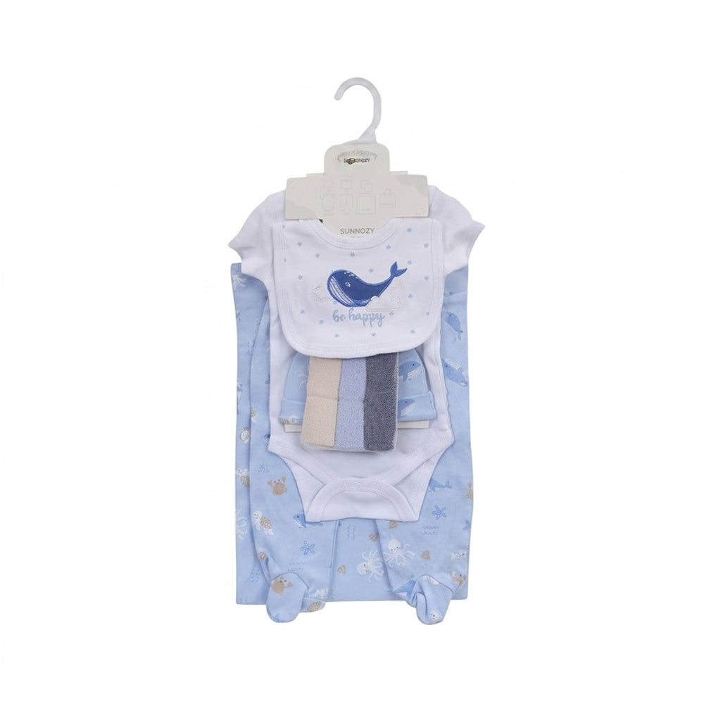 BABY 9PC GIFT SET HANGER SKYBLUE IRS-26 3-6M SBK502