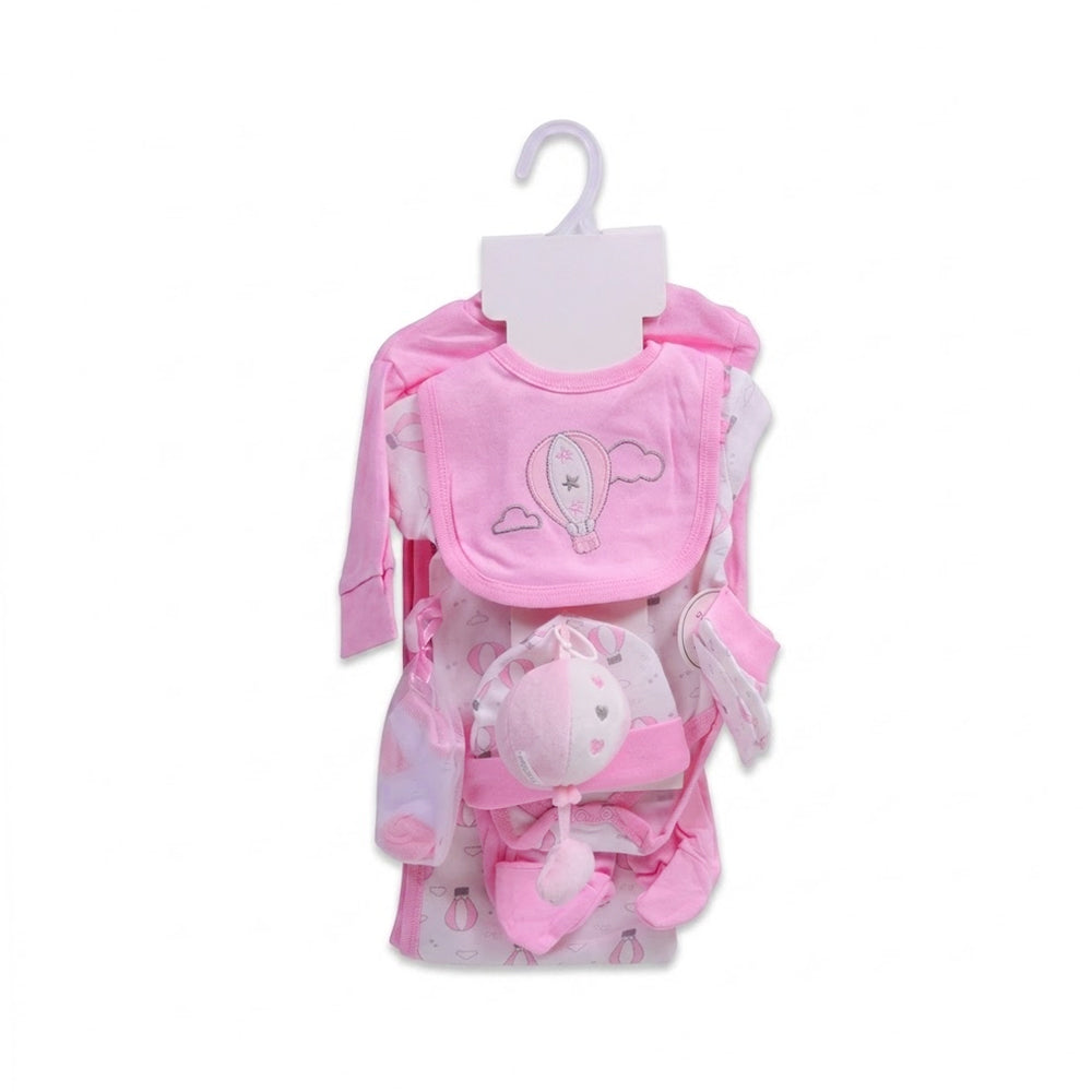 BABY 8PC GIFT SET HANGER PINK IRS-26 0-3M S9319