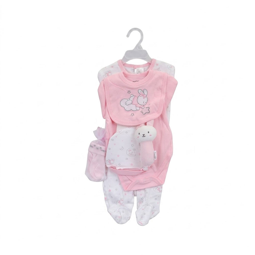 BABY 8PC GIFT SET HANGER PINK IRS-26 3-6M S9308
