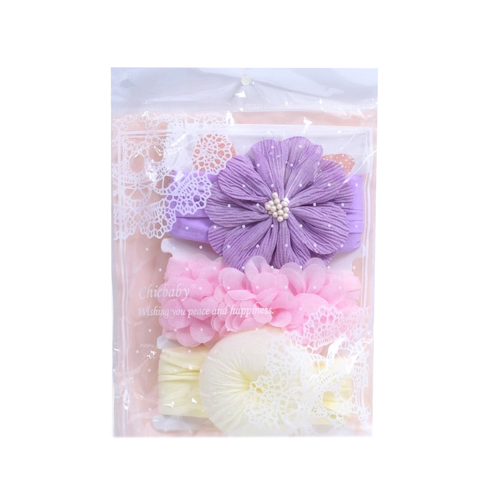 BABY 3PC HEAD BAND SET MIX COLOR IR-26  NO3