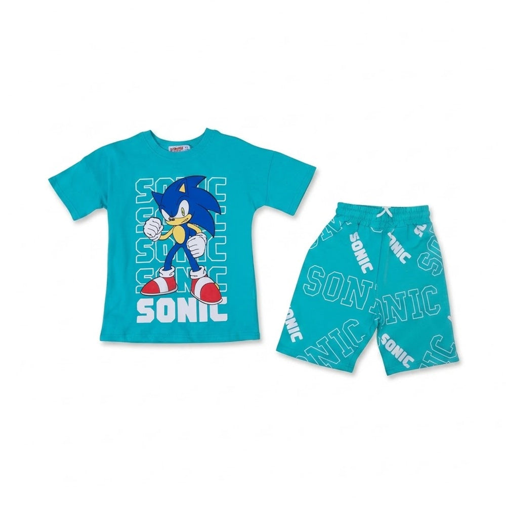 BOYS S/S 2PC KNICKER SUIT C-GREEN IR S-26 4-5 YEAR NO12