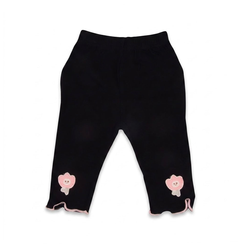 GIRLS CAPRI PLAIN BLACK IRS-26 12-18M 004